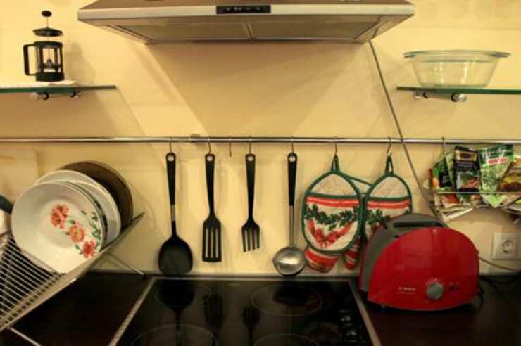 amplia cocina comun albergue 