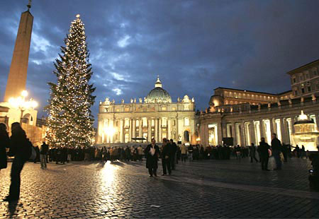 Arbol de Navidad en la Plaza de San Pedro