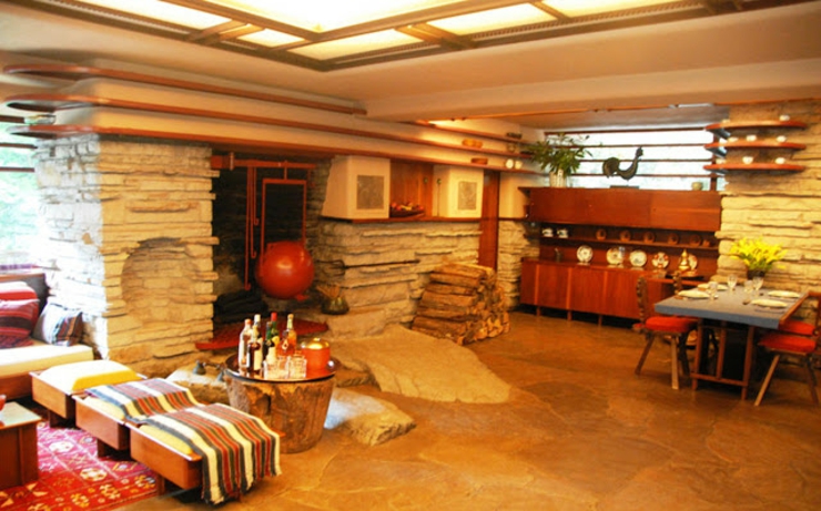 interior bello casa cascada