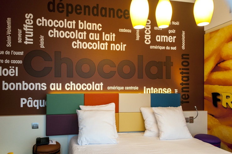 La decoración de este dormitorio está influida del famoso chocolate diseno habitacion inspiraga chocolate belga