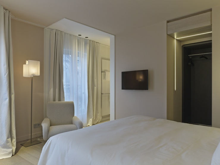 dormitorio lujoso hotel paris
