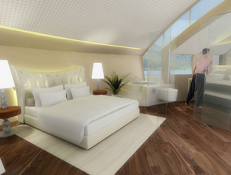 dormitorio confortable moderno completo