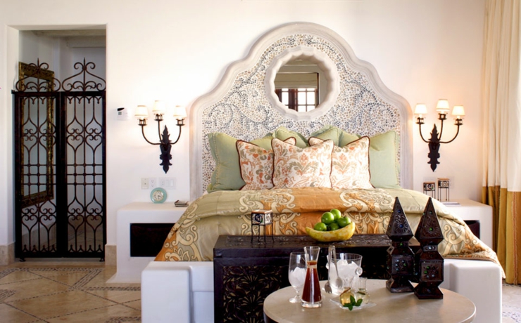 Dormitorio de suite elegante y modero con un ambiente mexicano suite moderna ambiente mejicano