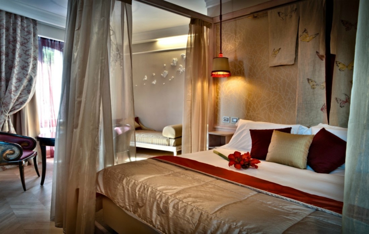 dormitorio elegante hotel lujoso