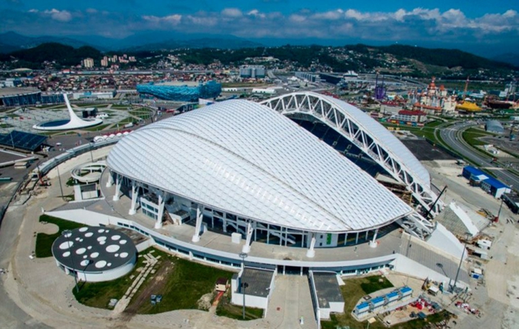 El estadio multiusos de Sochi, Rusia será uno de los escenarios del Mundial Rusia 2018 espectacular estadio futbol rusia