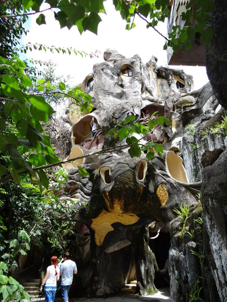 Casa extraña con forma orgánica en la ciudad vietnamita de Da Lat alojamiento exotico hotel raro
