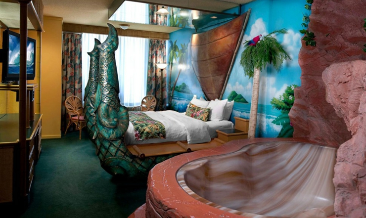 Dormitorio exótico en hotel en Edmonton dormitorio exotica polinesia