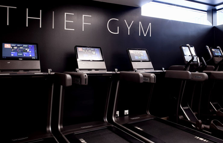 Sala fitness en un hotel de diseño de la cadena Hotels & Resort nórdicos gimnasio moderno hotel oslo