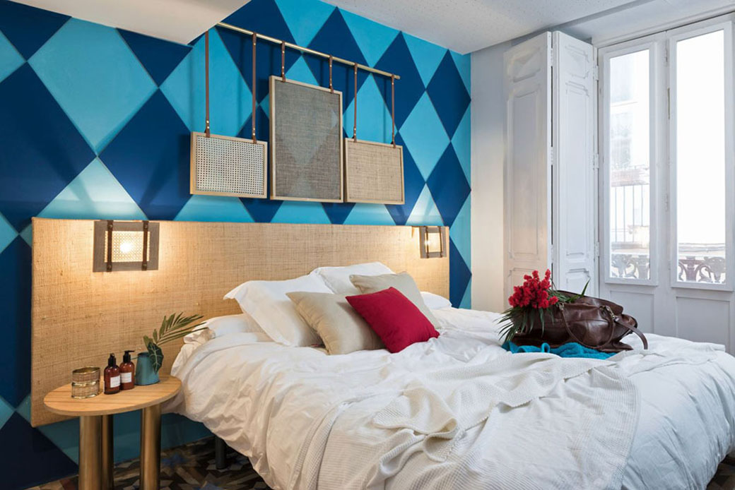 Diseño interior realizado por Masquespacio moderno hostel valencia diseno unico