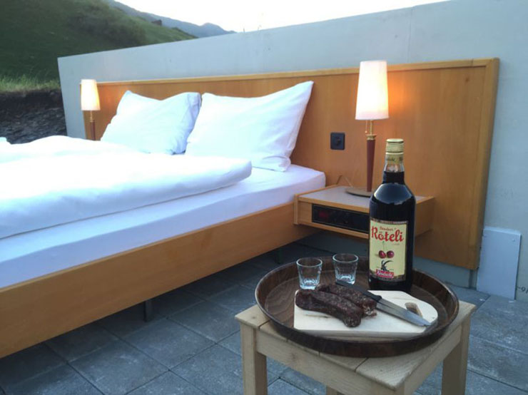 hotel ubicado alpes suiza