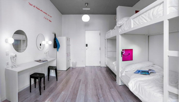 Las habitaciones de este hostal en Madrid son diseñados con elegancia y estilo
