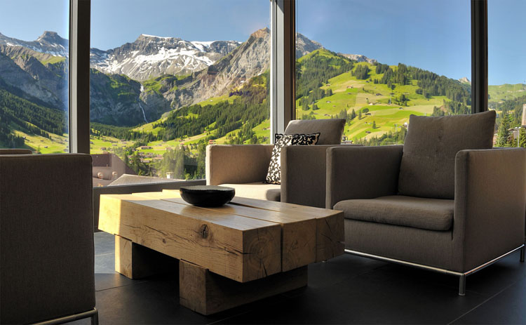terraza suite vista magnifica alpes suizos