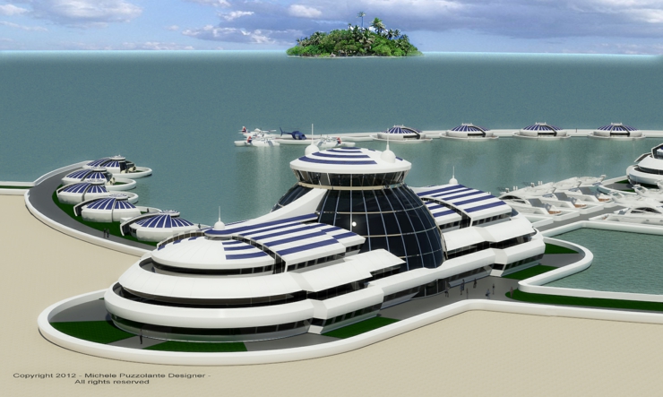futuro resort solar flotante