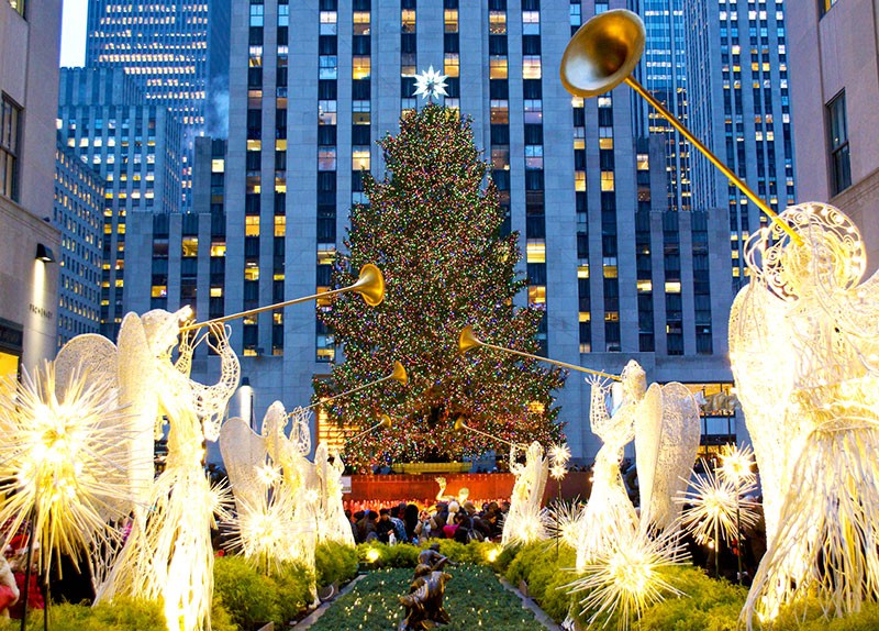 Emblemático arbol de Navidad en Nueva York