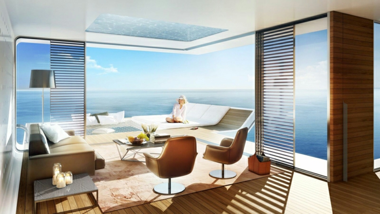 "Caballito de mar flotante " ofrece lujo y confort casa flotante lujo excepcional