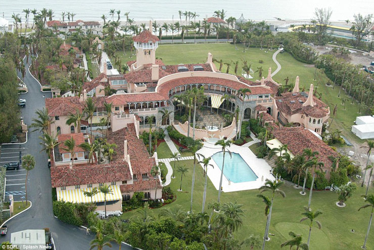 Impresionante casa de Trump en Palm Beach resort privado soleada florida