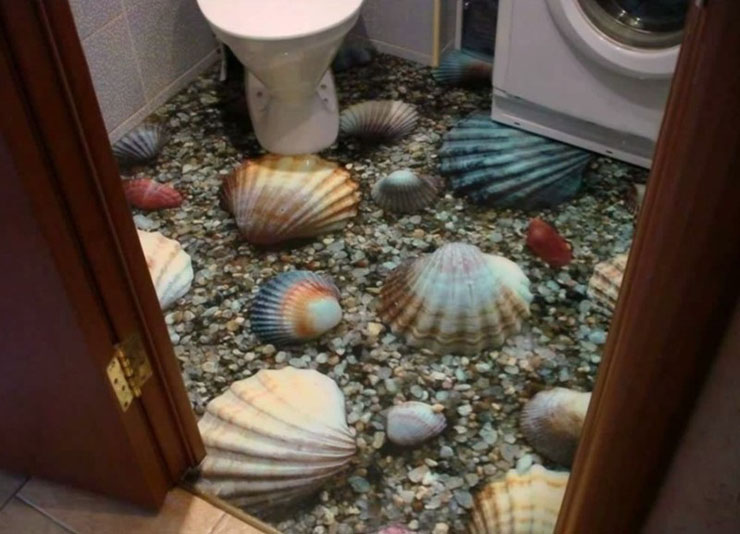 Suelo cubierto de corales con colores espectaculares belleza extraordinaria 3 D