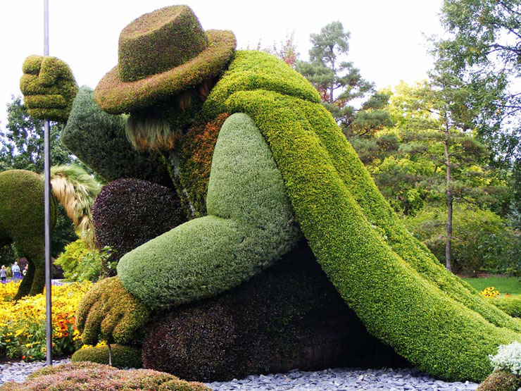 enorme figura plantas jardin botanico