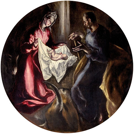 La Natividad es una obra del famoso pintor El Greco