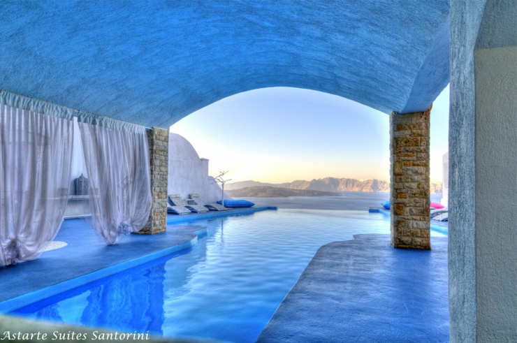 La piscina de este lujoso hotel boutique es infinita