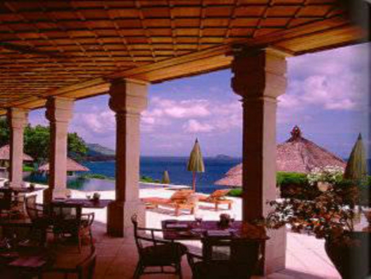 El restaurante además de deliciosa cocina tradicional ofrece vistas maravillosas restaurante hotel bali cocina riquisima
