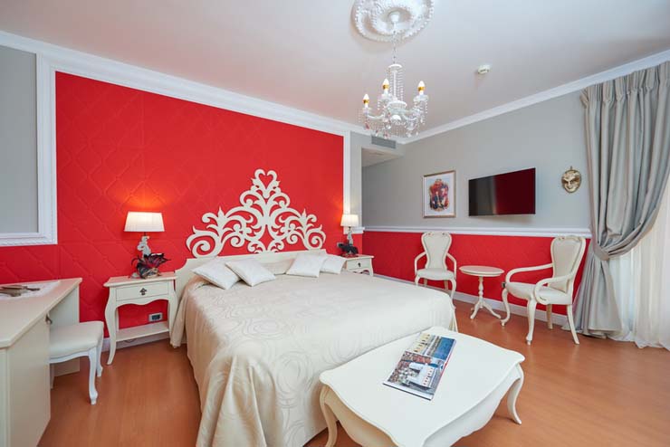 Suite Giacomo Casanova en hotel boutique en Italia atmosfera glamorosa hotel boutique italia
