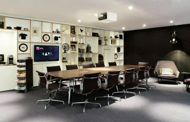 Sala de reuniones para la gente de negocio sala hotel londres bien equipada