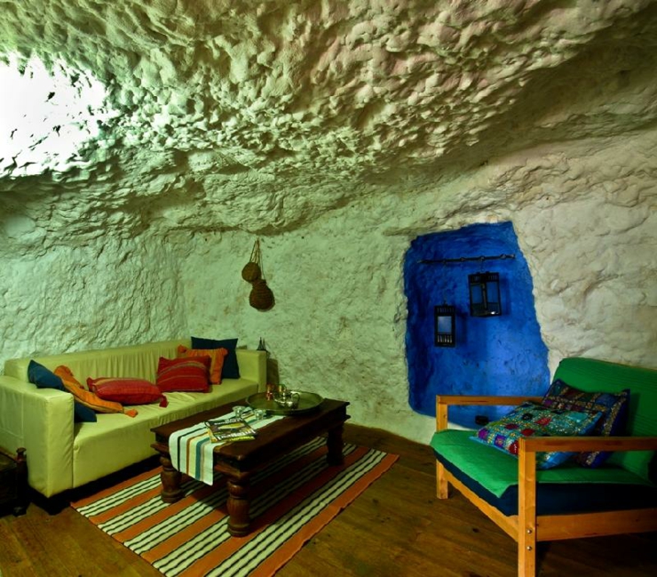 Magnifica casa cueva diseñada en estilo rustico salon deco rustico