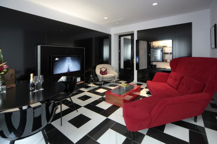 Sala de estar diseñada en estilo moderno y sofisticado elegante salon diseno sofisticado