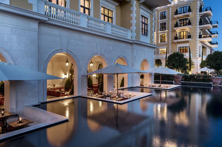 elegancia chic terraza exterior