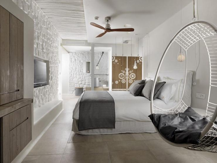 Elegante, moderno y lujoso hotel boutique en la isla griega de Mykonos vacaciones lujo hotel cicladas grecia