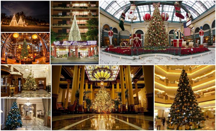 arboles navidad espiritu navideno hoteles mundo