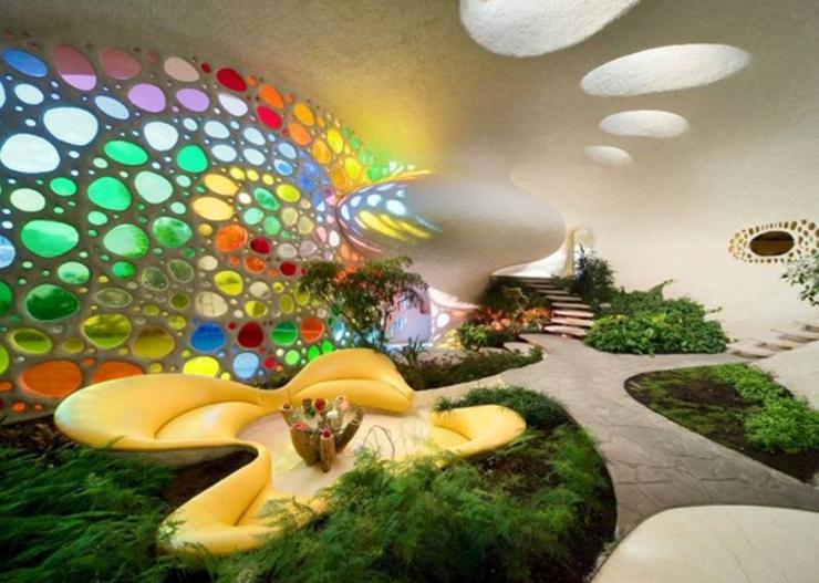 Casa de diseño- ejemplo da la arquitectura orgánica casa diseno estilo organico