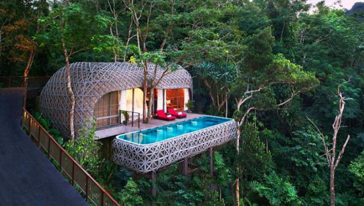 uno de cuatro tipos villas resort puket
