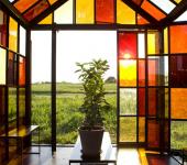 El arquitecto ha creado esta casa de azúcar caramelizada como obra de arte en tamaño real casita real realizada material azucar