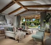 Dormitorio diseño chic en una casa preciosa con salida a la terraza casa privada lujosa confortable california