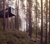 Impresionante hotel, rodeado de la intacta naturaleza ártica treehotel situado laponia suecia