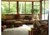 Esta obra del famoso arquitecto Frank Lloyd Wright tiene un ambiente acogedor tranquilidad casa arquitecto famoso