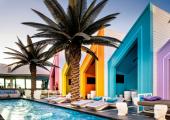 amplias cabanas colores diferentes