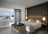 Habitación diseñada en estilo moderno y elegante dormitorio chic hotel victor south beach