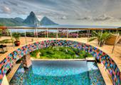 Jade Mountain es uno de los mejores hoteles de lujo caribeños hoteles lujo arquitectura espectacular