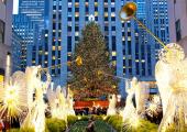 Arbol navideño instalado en el Centro Rockefeller Emblemático arbol de Navidad en Nueva York