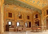 Recepción con sala de estar – ejemplo de la cultura tradicional arquitectura tradicional cultura india