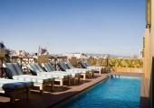 vistas magnificas azotea hotel lujoso barcelona