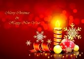 Postal moderno para Navidad