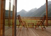 terraza privada vistas alpes