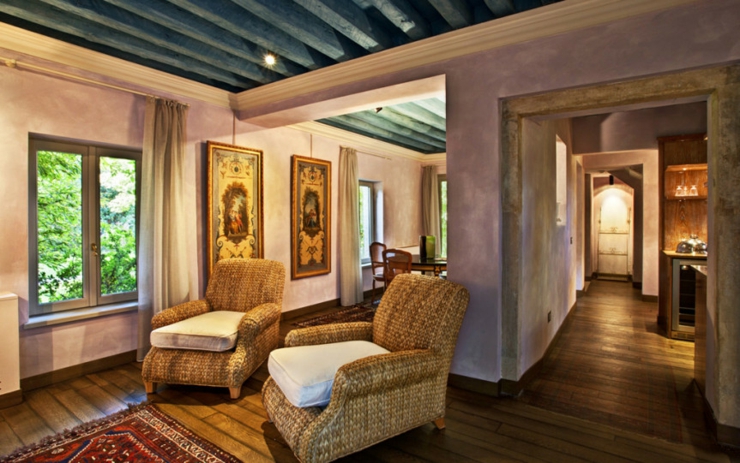 La suite Ascua Marina está diseñada en estilo clásico suite confortable hotel venecia