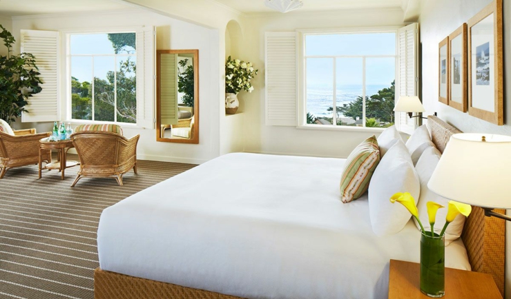 Dormitorio amplio con vistas al Oceano Pacifico vistas impresionantes desde cama
