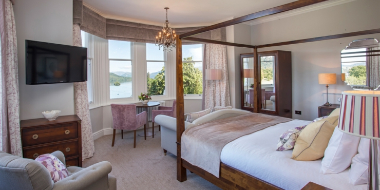 Suite diseñado de chic y lujo con vistas impresionantes suite diseno chic vistas