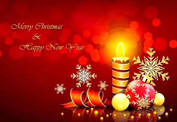 Postal moderno para Navidad